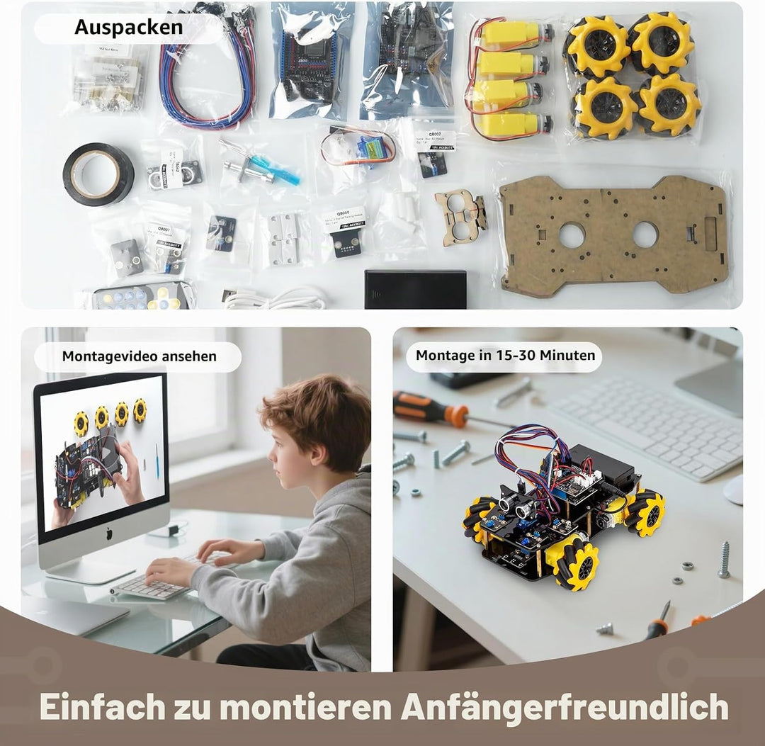ACEBOTT Roboter Bausatz für Kinder, Roboter Kinder von 8-12 Jahren, Roboter Spielzeug für Jungen mit