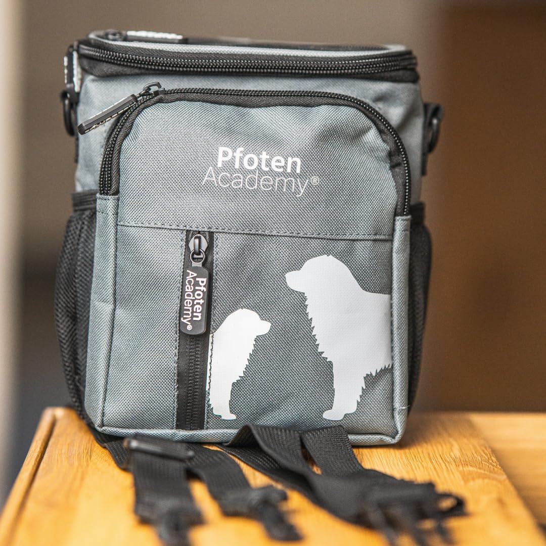 Premium Futterbeutel - Leckerlitasche mit Kotbeutelspender - Hundetraining, Gassi Gehen, Outdoor - U