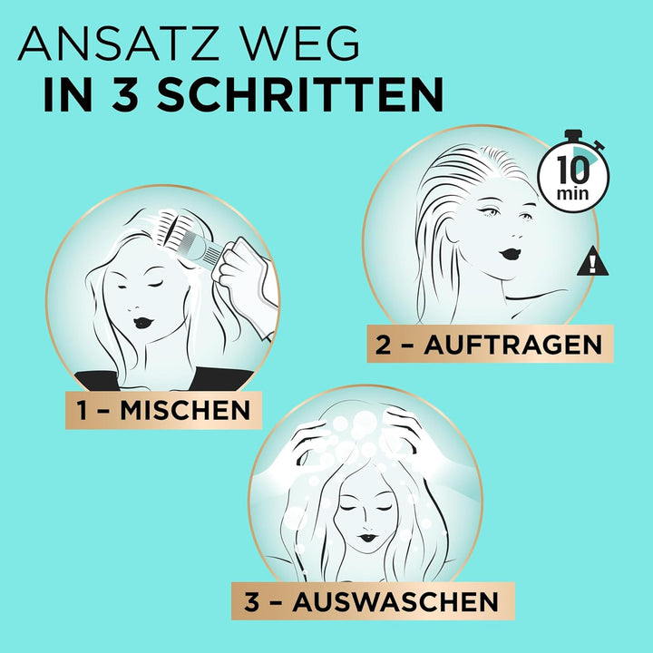 L'Oréal Paris Ansatz-Abdeckung zum Kaschieren grauer Haare, Langanhaltender Haar Concealer, Magic Re