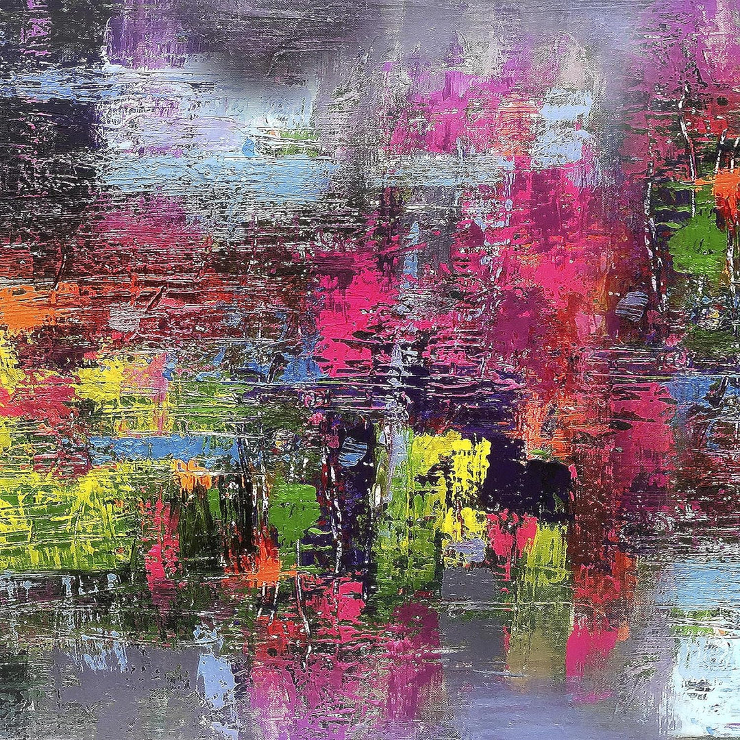 Runa Art Wandbilder Abstrakt 5 Teilig Bild auf Vlies Leinwand Deko Wohnzimmer Schlafzimmer Gemälde B