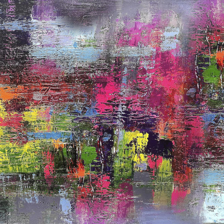Runa Art Wandbilder Abstrakt 5 Teilig Bild auf Vlies Leinwand Deko Wohnzimmer Schlafzimmer Gemälde B