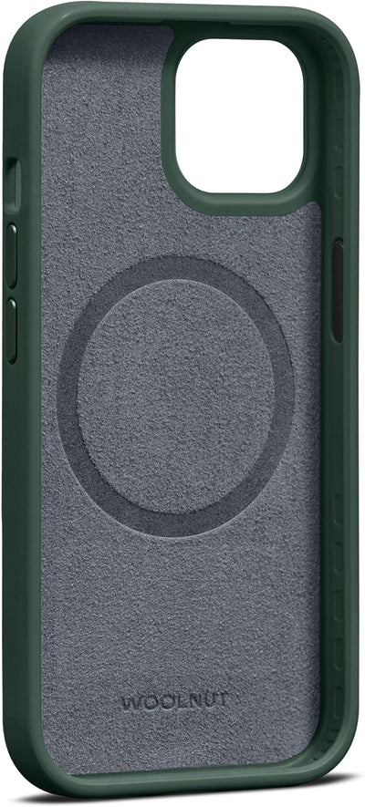 Woolnut Leder Hülle Case für iPhone 15 - Grün iPhone 15 Grün, iPhone 15 Grün