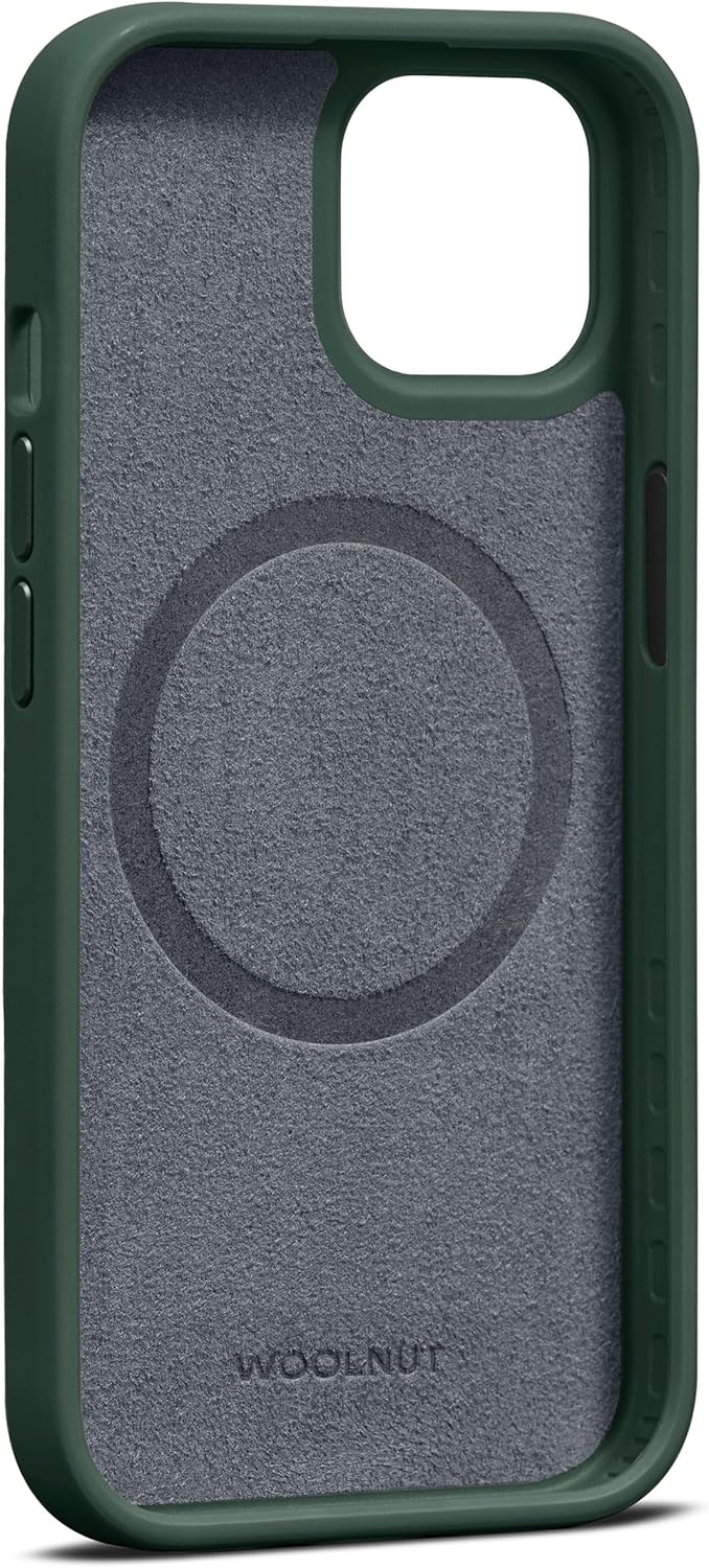 Woolnut Leder Hülle Case für iPhone 15 - Grün iPhone 15 Grün, iPhone 15 Grün