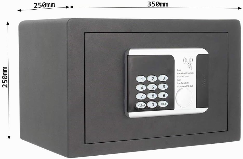Profirst Möbeltresor Frequenz 1 Elektronikschloss Notöffnung RFID Technologie Anthrazit BxH 35x25cm