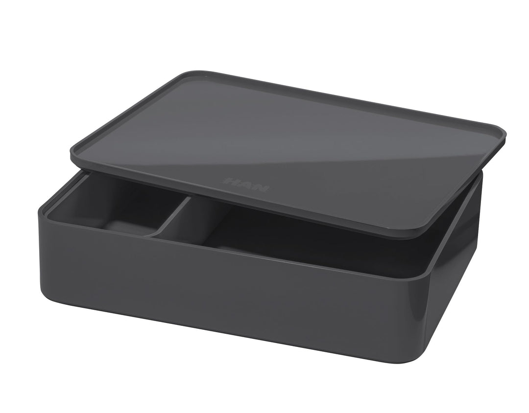 HAN Schubladenbox Allison SMART-ORGANIZER Utensilienbox mit Innenschale und Deckel/Serviertablett, s