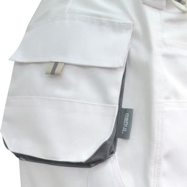 TRIUSO Power Arbeitshose Bundhose 270g/m² 25 Extra Kurz Weiss, 25 Extra Kurz Weiß