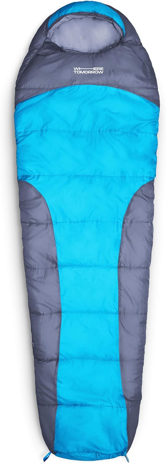 Where Tomorrow Ultraleicht Schlafsack | Outdoor Sommerschlafsack | Camping, Festival, Reise | 3-4 Ja