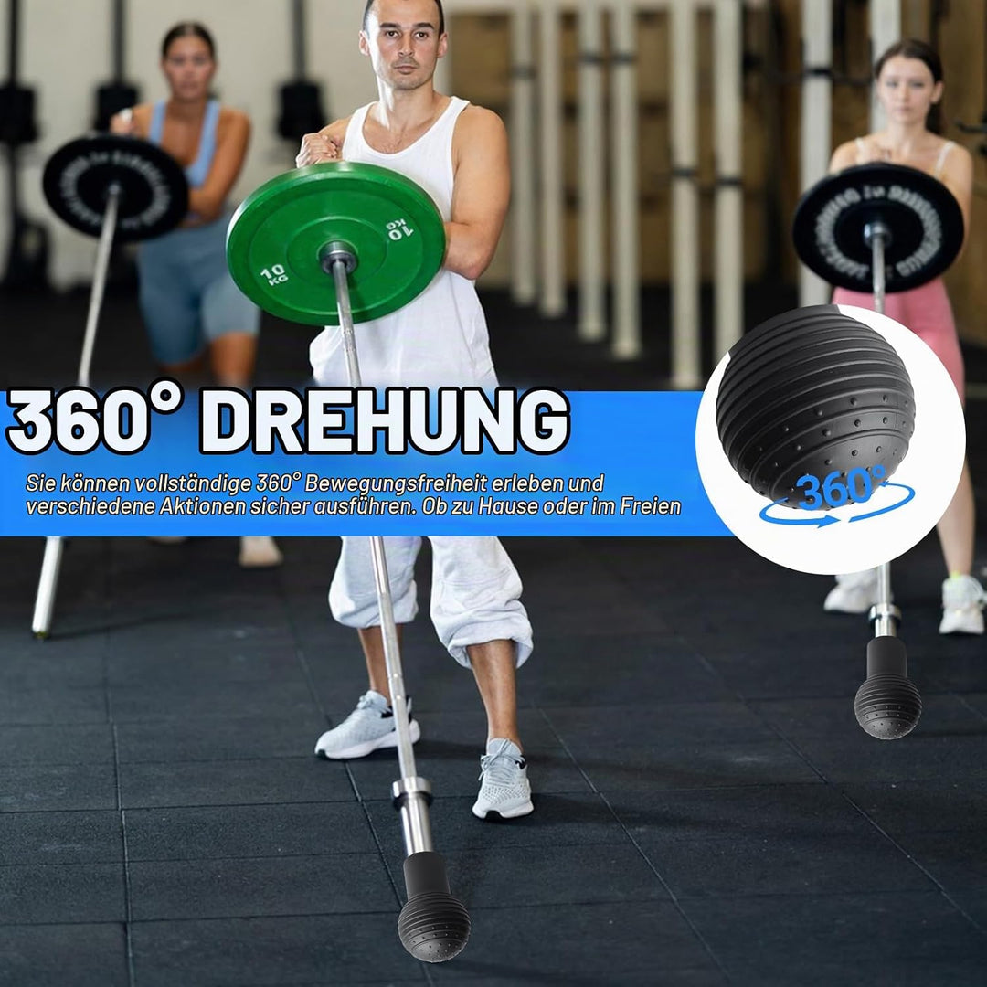 NEUSID Landmine Aufsatz für Langhantel 50mm, Gummi Landmine Base Griffe mit 360° Rotation Kompatibel