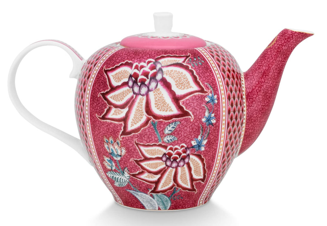 PIP STUDIO 51005067 Flower Festival Teekanne large dark pink 1,6 l (1 Stück)