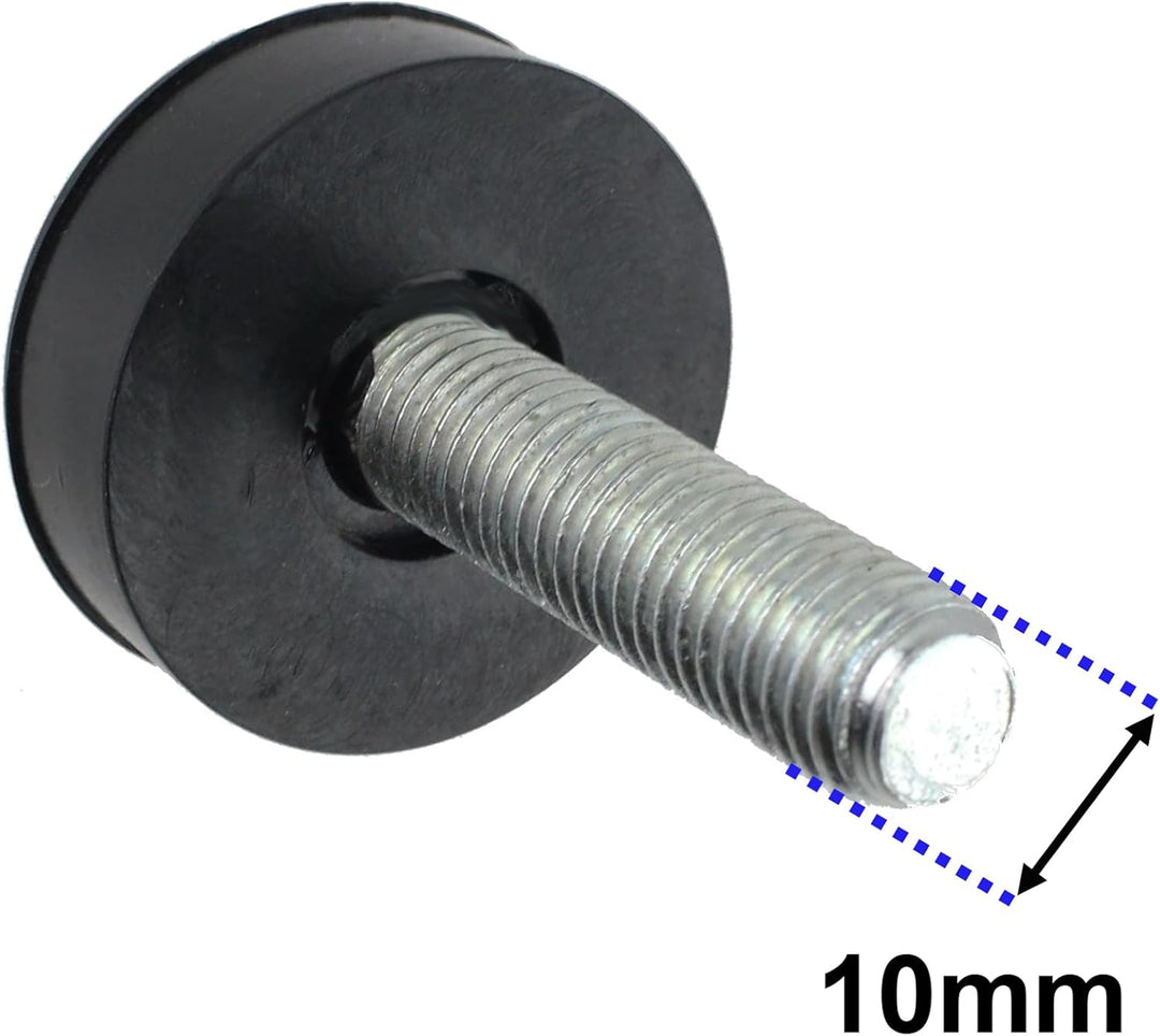 SPARES2GO Universal-Waschmaschinen-Fuss zum Einschrauben, 10 mm Gewinde, 4 Stück