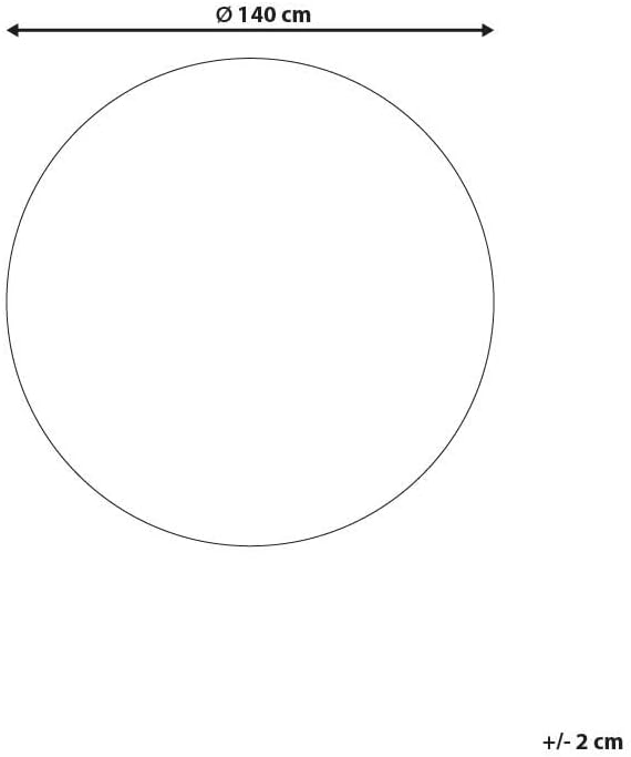 Teppich Viskose helles Grau rund 140 cm einfarbig handgewebt Kurzflor Gesi II