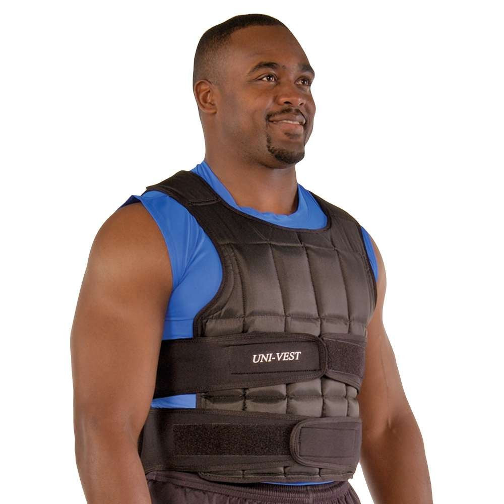 Power Systems Uni-Vest, Gewichtete Workout-Weste mit abnehmbaren Gewichten, Kurze Grösse, schwarz (1