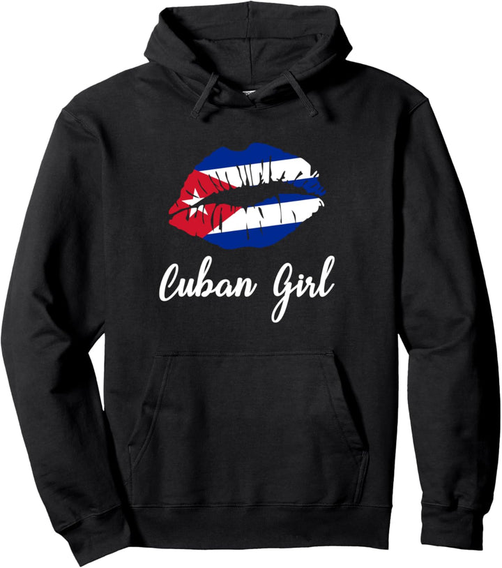 Cuban Girl - Cuba Pride Latina Mädchen Lippen Pullover Hoodie