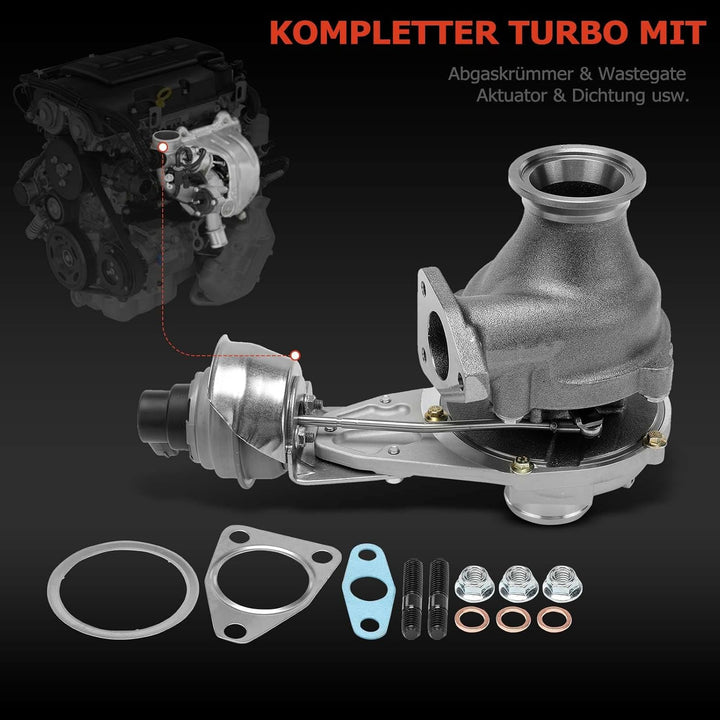 Frankberg Turbolader Drosselklappe Abgasturbolader 3-Polig Kompatibel mit Punto Evo 199 1.6L Diesel
