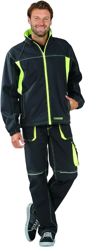 Planam Grösse L Unisex Basalt Neon Softshelljacke anthrazit gelb Modell 6290 Anthrazit/Gelb L, Anthr