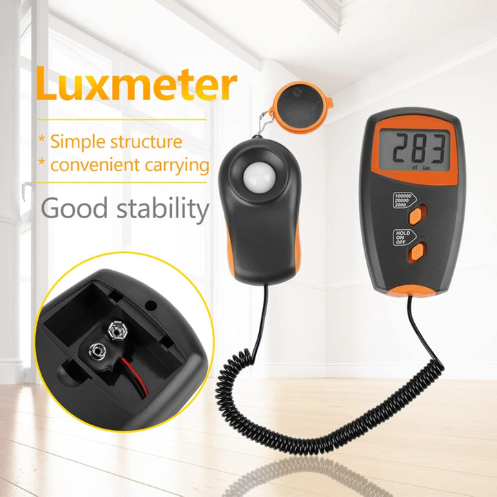 Digitales Luxmeter Handheld im Split-Design LCD-Display Lichtmessgerät Umweltprüfung Illuminometer L