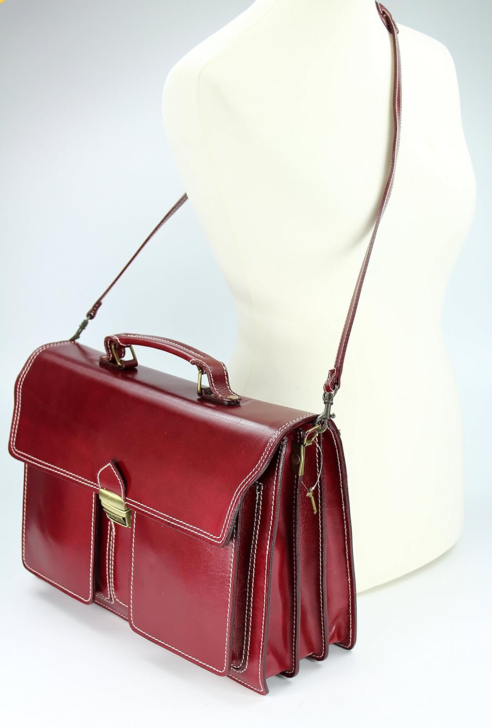 Belli Design Bag B italienische Leder Businesstasche Arbeitstasche Messenger Aktentasche Lehrertasch