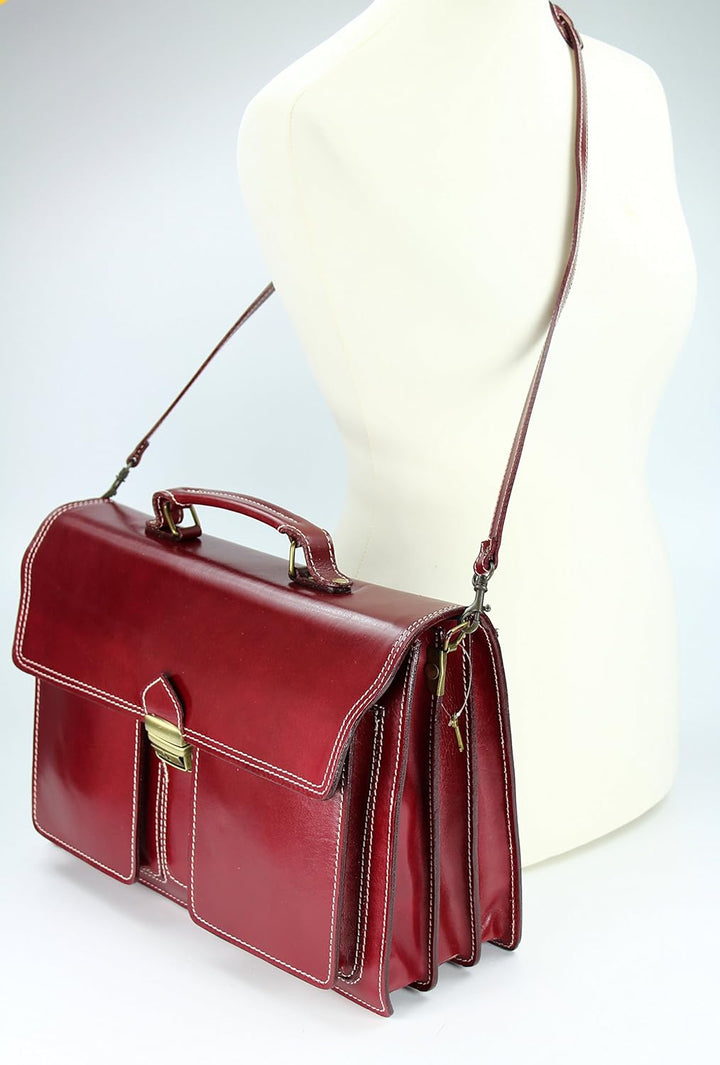Belli Design Bag B italienische Leder Businesstasche Arbeitstasche Messenger Aktentasche Lehrertasch