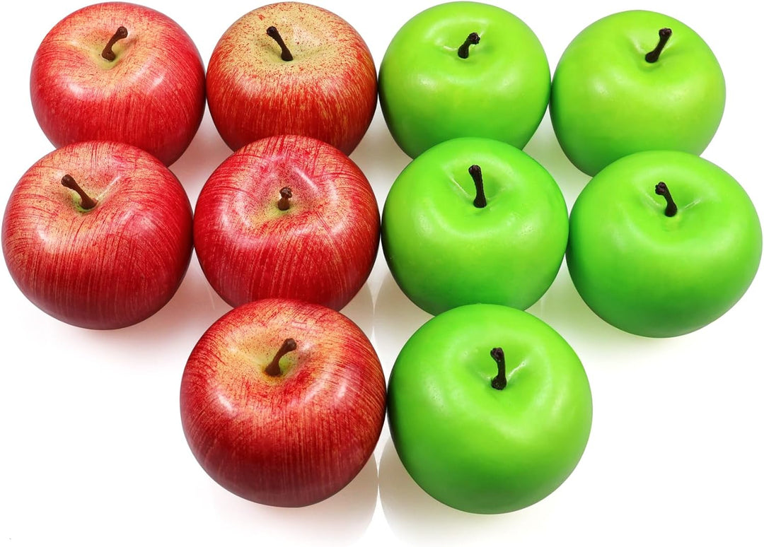 10 Stück Künstliche Äpfel Gefälschte Frutis-Äpfel, Simulationsäpfel für Dekoration Äpfel in normaler
