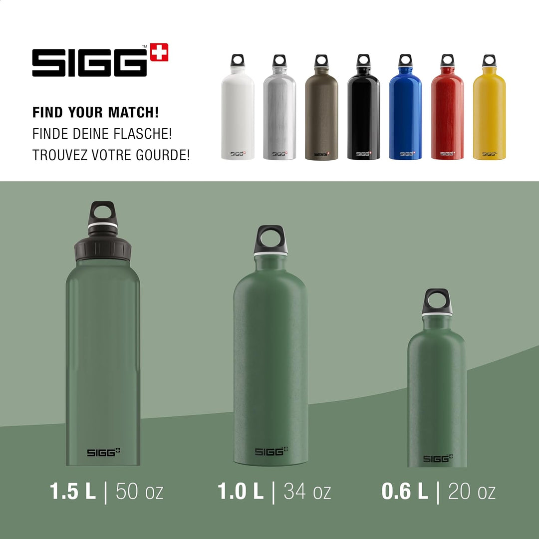 Sigg - Alu Trinkflasche - Traveller - Made in Switzerland - Kohlensäure geeignet - Auslaufsicher - F