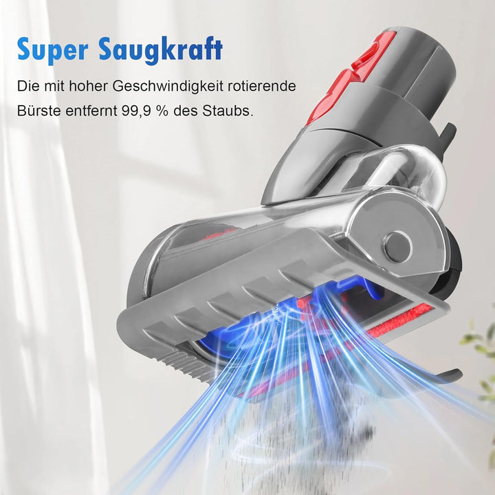 Haardüse Mini Elektrobürste Kompatibel für Dyson V15 V11 V10 V8 V7 für Matratzen, Sofas, Möbel oder