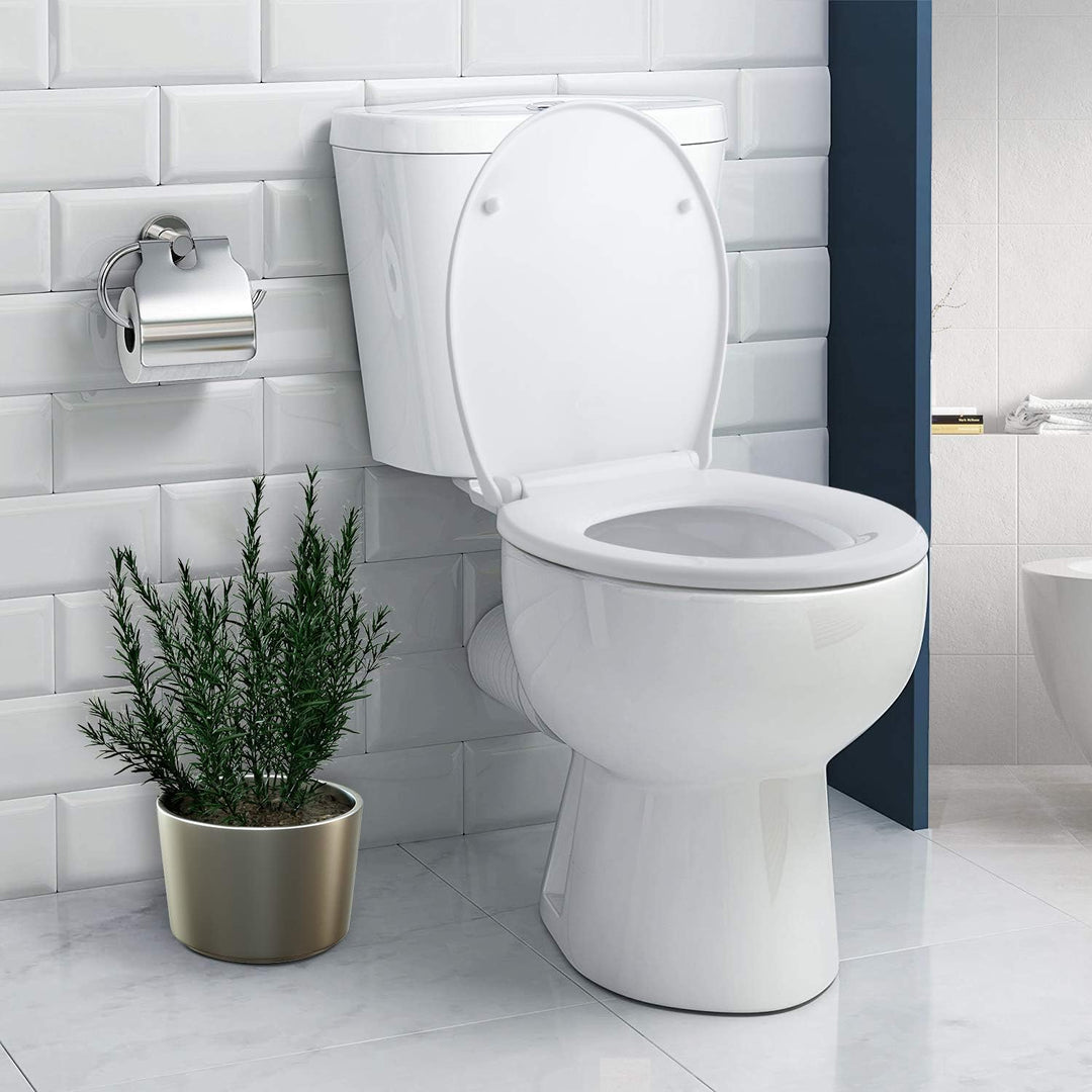 Himimi Premium Toilettendeckel, Wc Sitz Mit Absenkautomatik, Abnehmbar, O-Form Toilettensitz, Soft-C