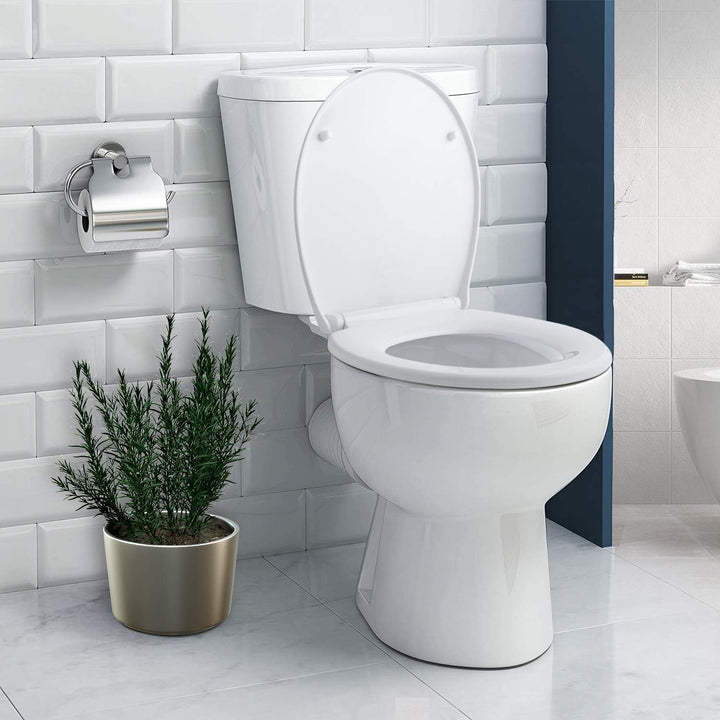 Himimi Premium Toilettendeckel, Wc Sitz Mit Absenkautomatik, Abnehmbar, O-Form Toilettensitz, Soft-C