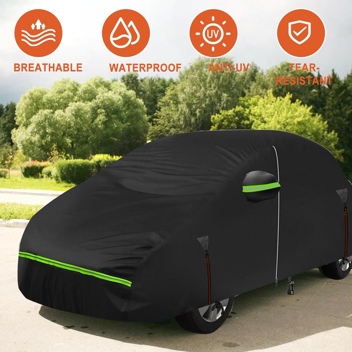 wasserdichte Autoabdeckung für FIAT Panda 2012-2024, 6 Schichten Outdoor Allwetter Vollgarage Sonne