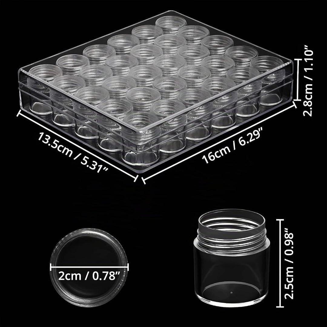 Kurtzy Transparente Kleine Dosen mit Deckel Plastik mit je 30 Creme Dosen (3er Pack) Probendöschen K