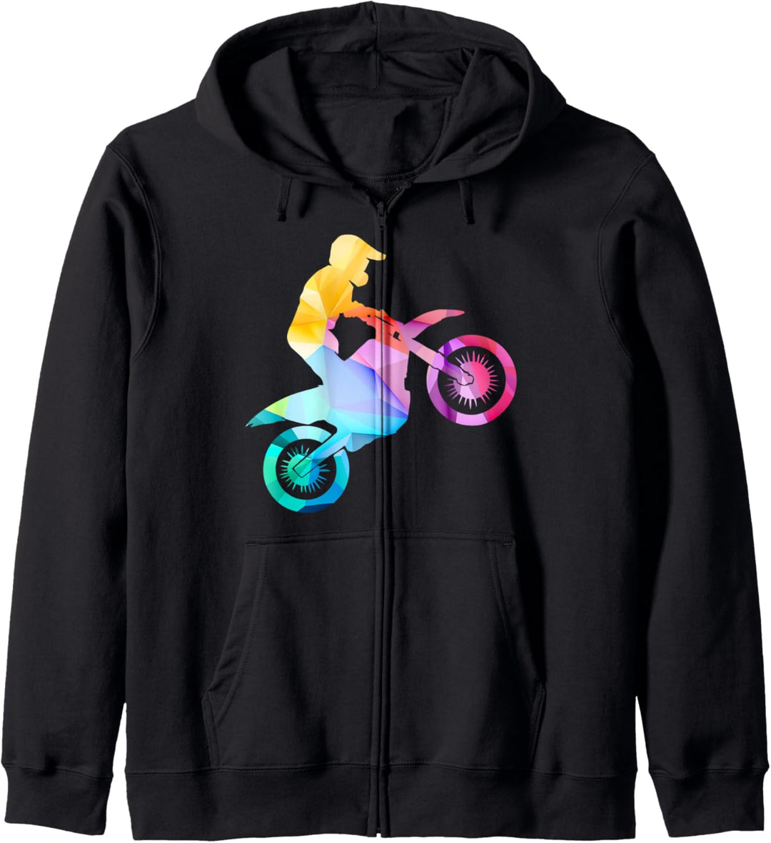 Motocross Motorrad Design Motiv mit Spruch für Biker Kapuzenjacke