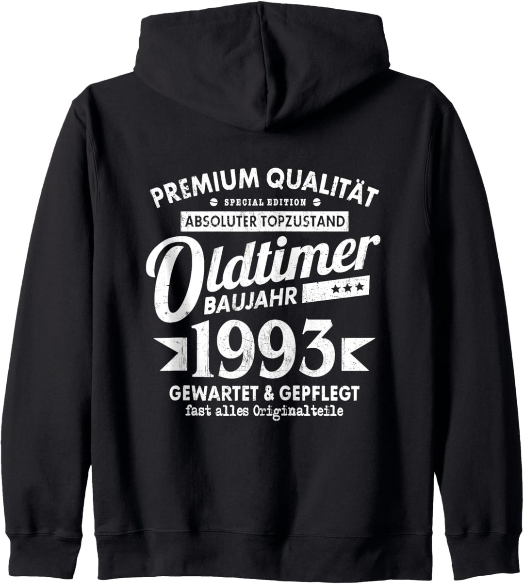 Vintage Oldtimer Baujahr 1993 Gewartet Gepflegt Geburtstag Kapuzenjacke