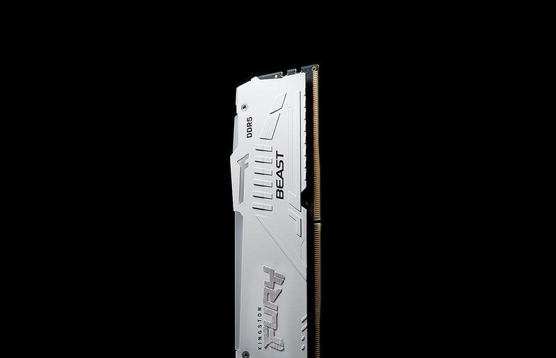 Kingston Fury Beast Weiss RGB XMP 16GB 5600MT/s DDR5 CL40 DIMM Desktop Gaming Speicher Einzelnes Mod