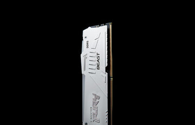 Kingston Fury Beast Weiss RGB XMP 16GB 5200MT/s DDR5 CL40 DIMM Desktop Gaming Speicher Einzelnes Mod