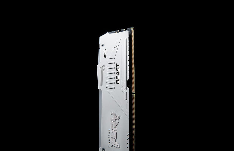 Kingston Fury Beast Weiss RGB XMP 32GB 5200MT/s DDR5 CL40 DIMM Desktop Gaming Speicher Einzelnes Mod