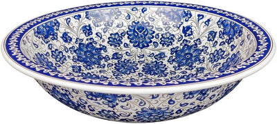 Cerames Keramik Waschbecken Iznik aus Kuthaya Cevza - Türkische einbauwaschbecken für Badezimmer, To
