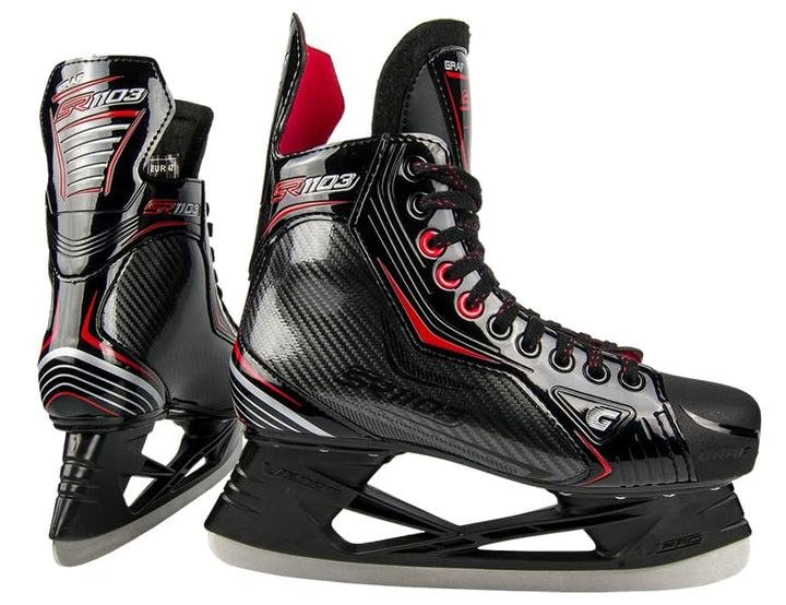 Graf Ultra SR1103 Schlittschuhe Junior geschliffen und sofort Fahrfertig 39, 39