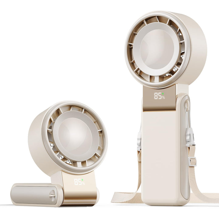 SWEETFULL Tragbarer Turbo Handventilator, Mini Ventilator,USB-Aufladbar, 5 Geschwindigkeitsstufen,20