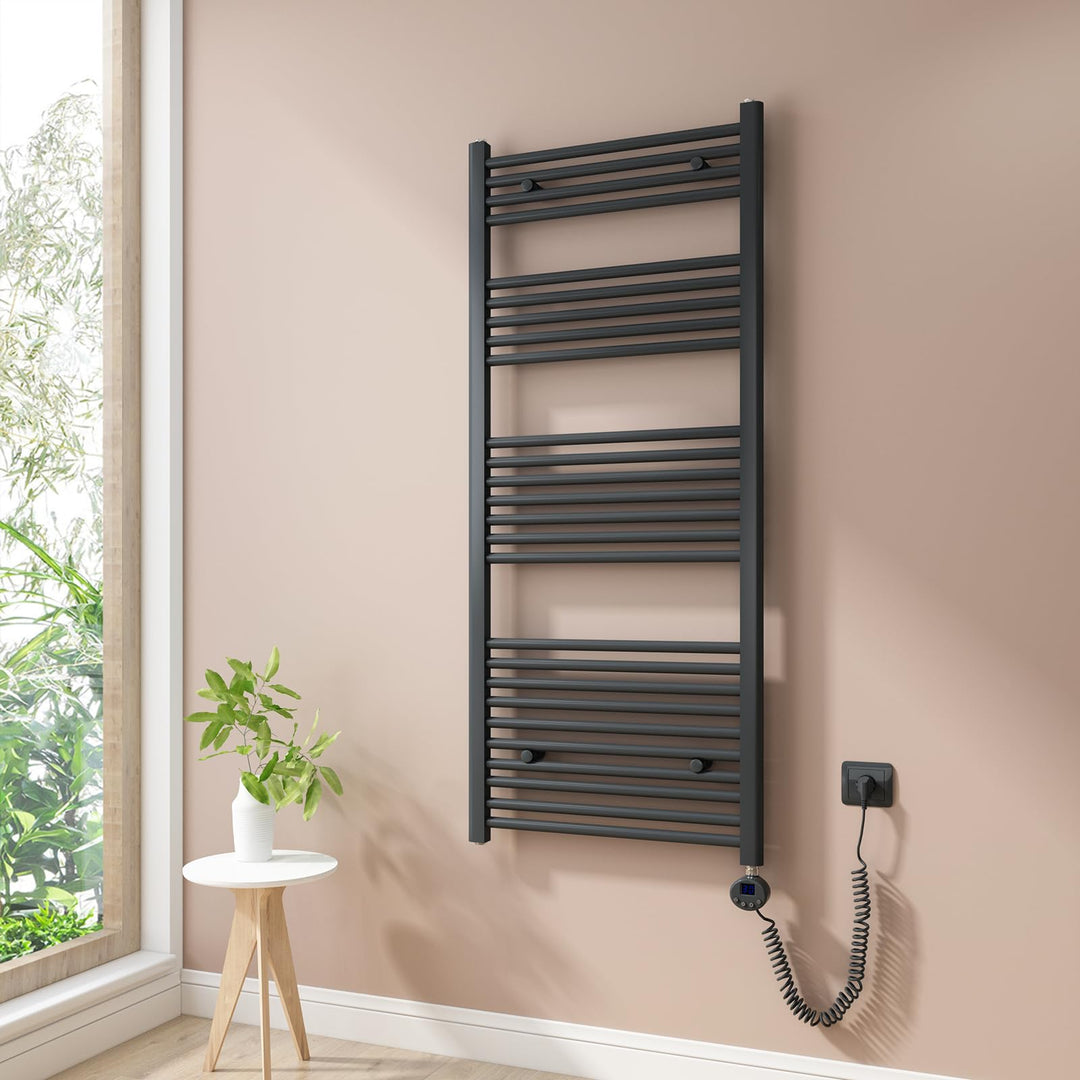 Heilmetz Badheizkörper Elektrisch 140x60cm Badheizkörper Elektrisch mit Thermostat+Timer-Funktion Ge