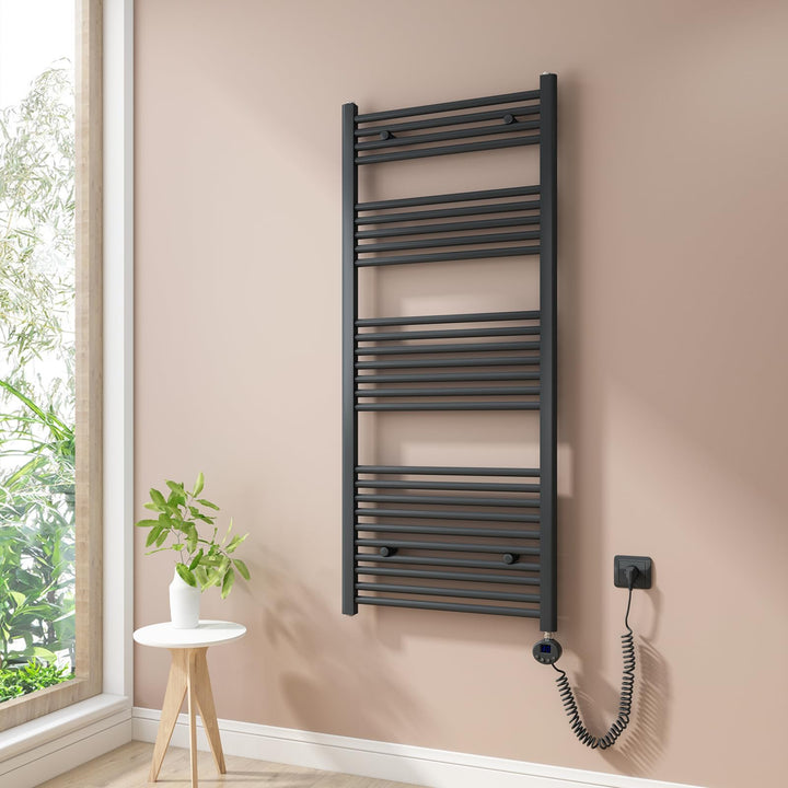 Heilmetz Badheizkörper Elektrisch 140x60cm Badheizkörper Elektrisch mit Thermostat+Timer-Funktion Ge