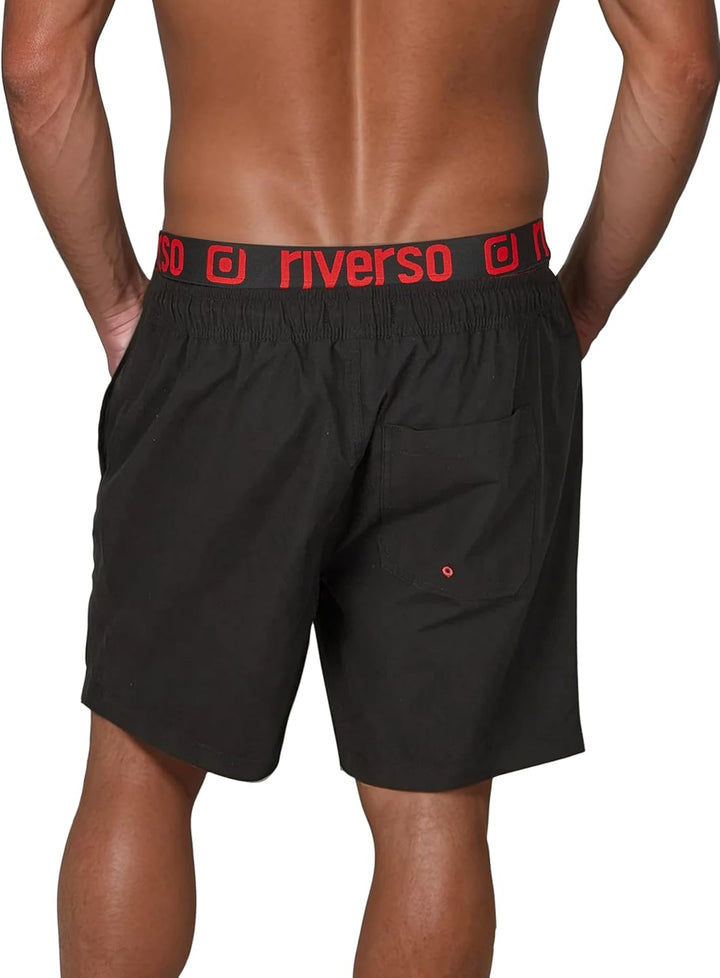 riverso Badehose Herren Regular Fit RIVBobby Kurze Hosen Badeshorts Schwimmhose Shorts Schnelltrockn