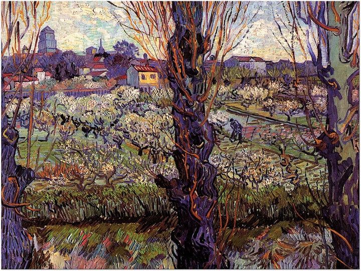 Bilderdepot24 Bild auf Leinwand | Vincent van Gogh Blick auf Arles in 70x50 cm als Wandbild | Wand-d