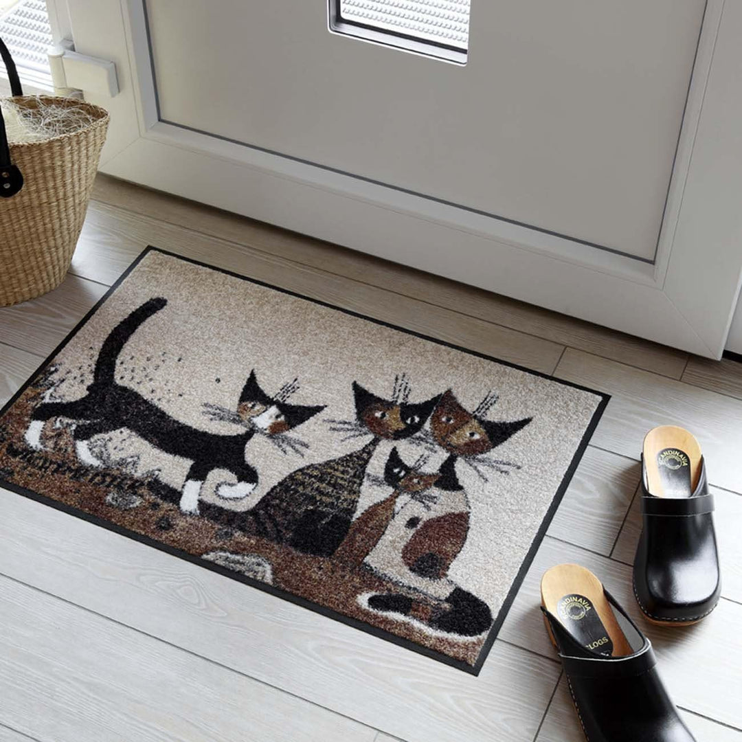 Salonloewe Rosina Wachtmeister Fussmatte Serafino & Friends 50x75 cm Eingangs-Matte waschbar Fussabt