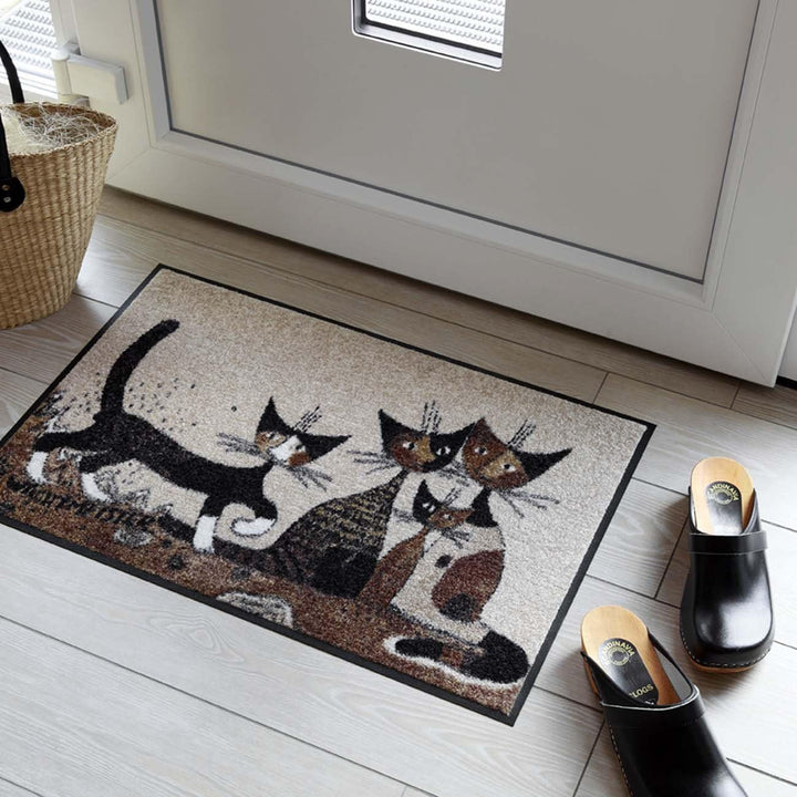 Salonloewe Rosina Wachtmeister Fussmatte Serafino & Friends 50x75 cm Eingangs-Matte waschbar Fussabt
