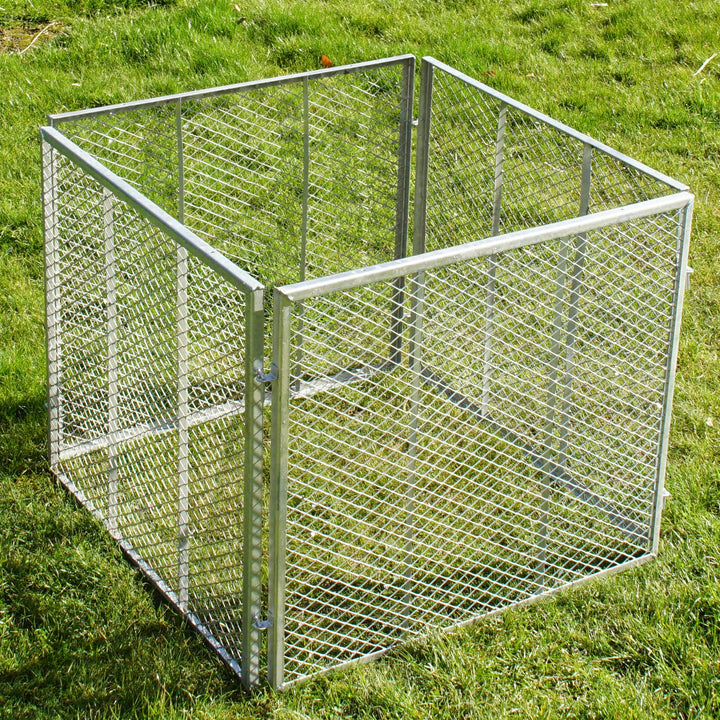 Komposter Metallkomposter 80x80x70cm Streckmetall Gartenkomposter