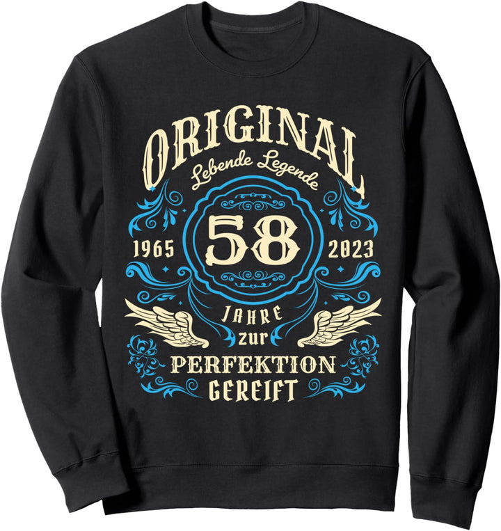 Original Lebende Legenden wurden 1965 geboren 58. Geburtstag Sweatshirt