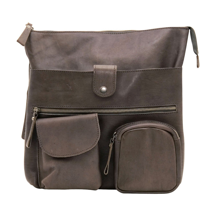 Greenburry Billy the Kid Nasty Cowboys Shoulderbag Colby M497 Leder Schultertasche für Damen stonegr