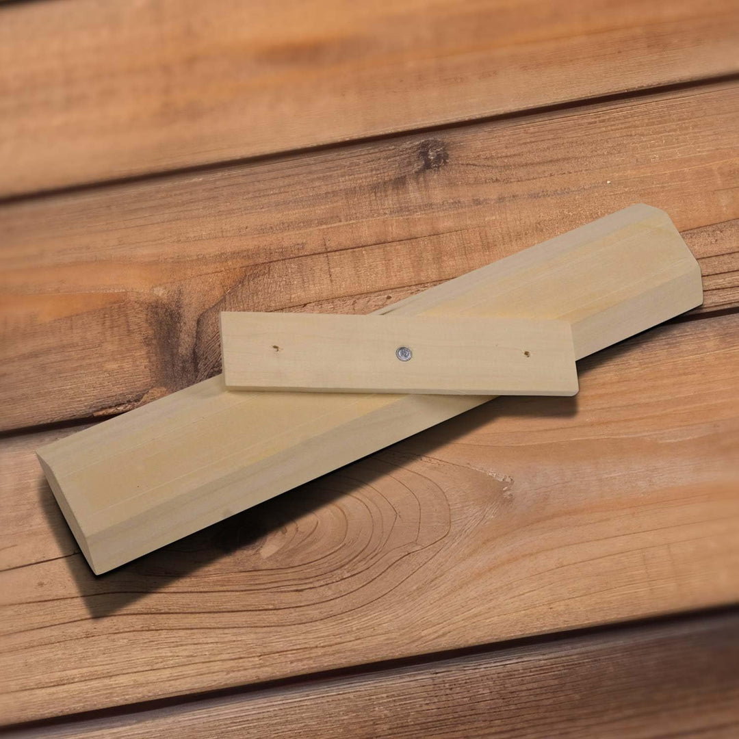 LaJa26 Sauna Sanduhr "Konvex" schwarzer Sand - FSC Espenholz - Drehgestell aus Holz zur Montage an d