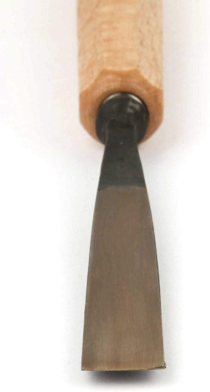 STUBAI Stemmeisen Stechbeitel Serie 52 - Form 3 | Gerades Flacheisen - 12 mm, mit Holzgriff, zum Vor