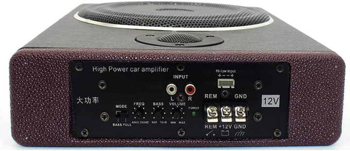 Shkalacar 8 Zoll Auto Stereo Ultradünner Subwoofer Hochleistungs-Verstärktes, Subwoofer System mit h