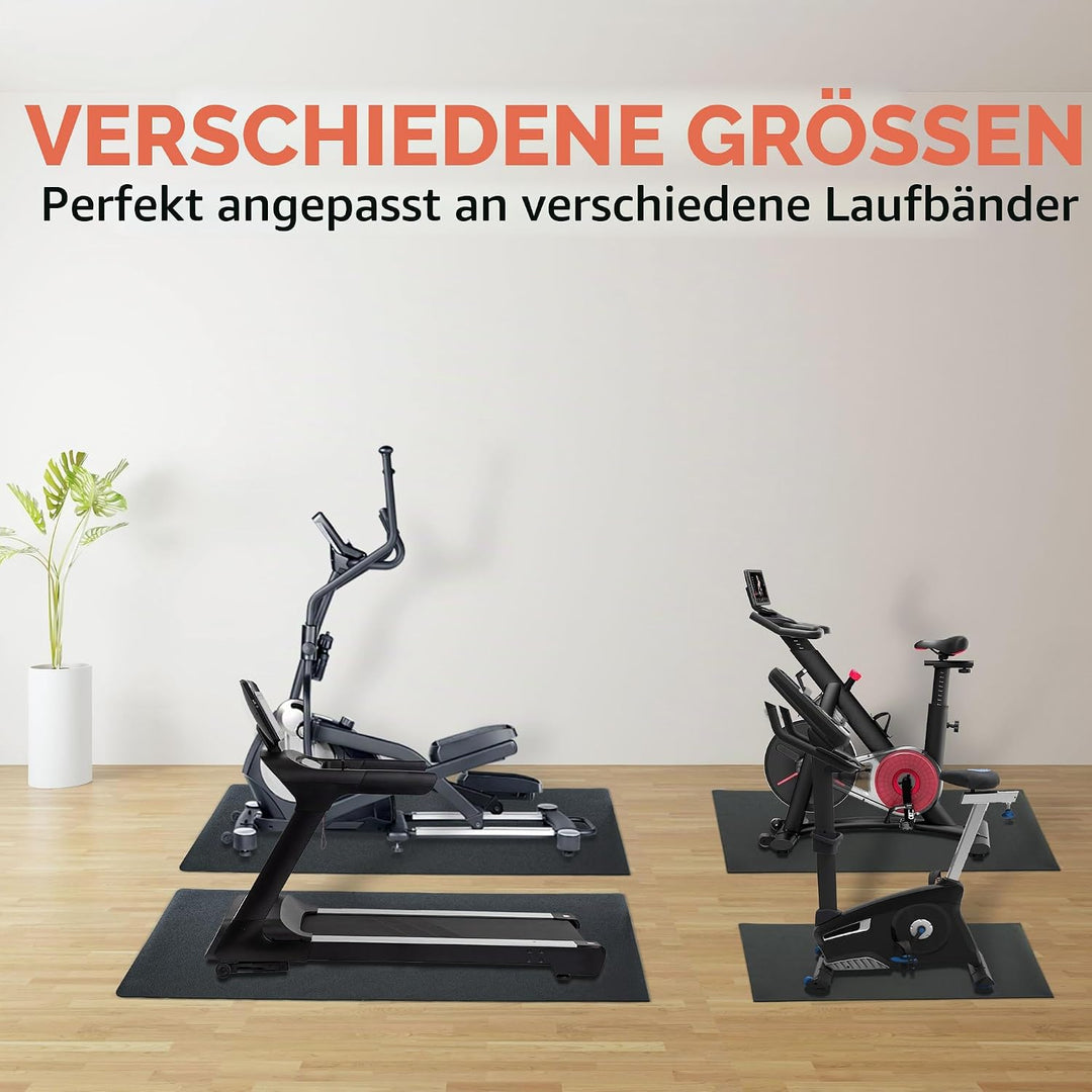 AKOZLIN Bodenschutzmatten, 6mm Hochdichte PVC-Bodenschutzmatten für Sportgeräte, Fitnessgeräte, Cros